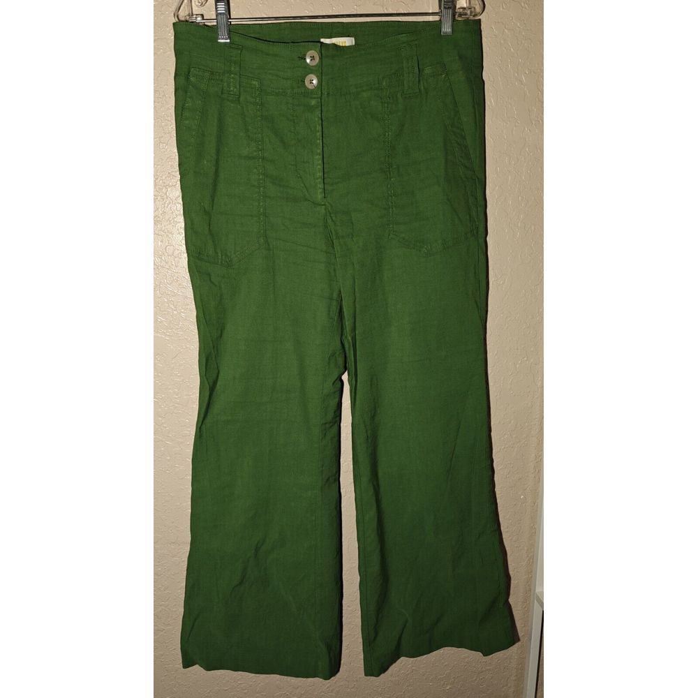 Green Wide Leg Pants